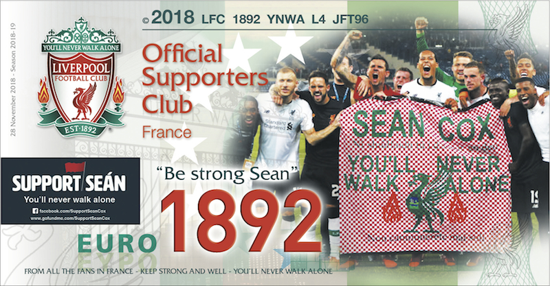 sean cox lfc paris france donation