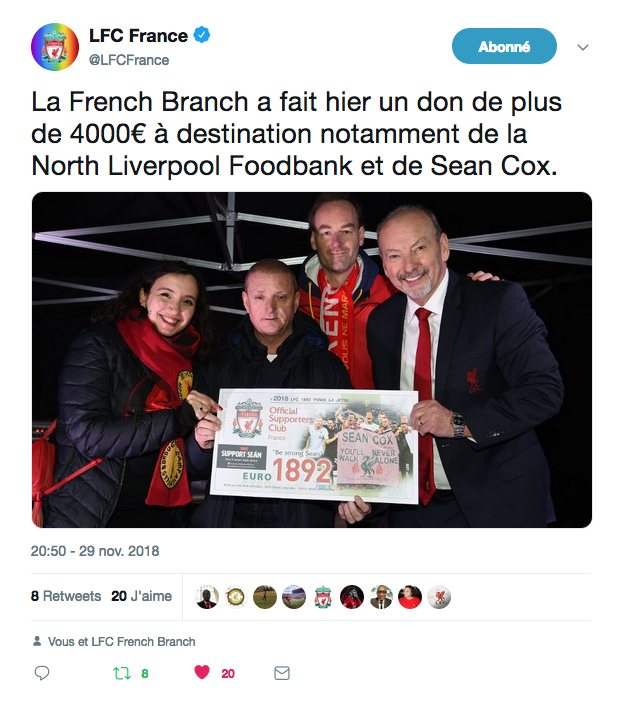 LFC Foundation Sean Cox Samaritains