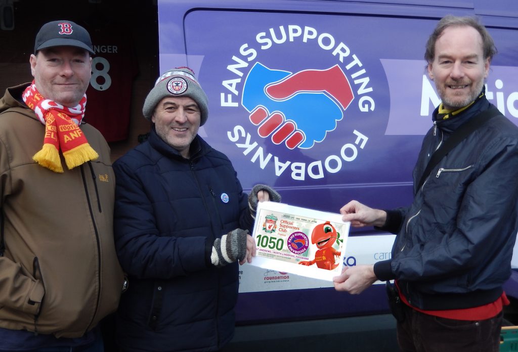 Anfield lfc foodbanks donation